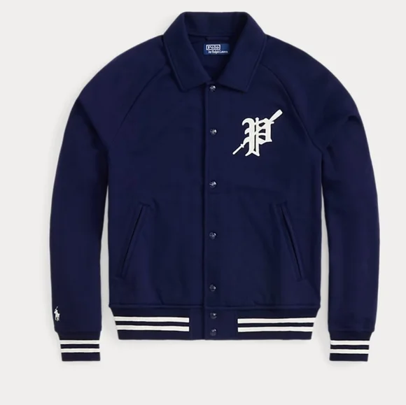 Size M - 🆕️ POLO by Ralph Lauren Fleece Graphic Cruise Navy Jacket - Picture 2 of 10
